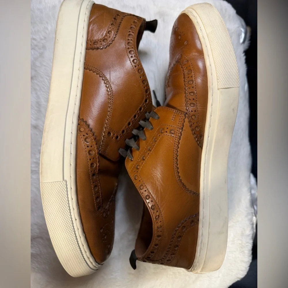 Cole Haan Men’s 8M Brown Leather Wingtip Oxford Sneakers Grand Series Shoes
